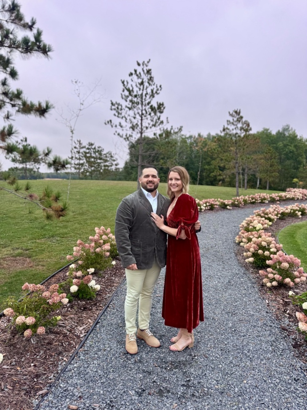 Sea New York Red Velvet Midi Dress